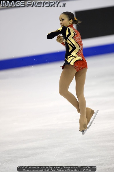 2013-03-02 Milano - World Junior Figure Skating Championships 5331 Ivett Toth HUN.jpg